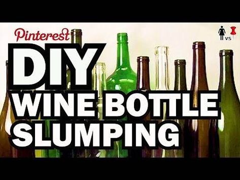 How To Melt Wine Bottles In Oven, Bottle Slumping In Oven, Flatten Wine Bottles In Oven Diy, Slumped Glass Bottles, Flatten Wine Bottle, Melted Wine Bottles, Beer Bottle Crafts, Bottle Slumping, Bottle Projects