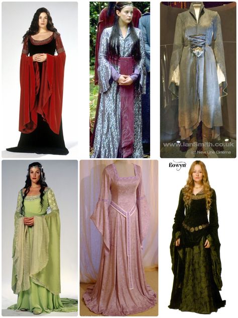 The Hobbit Outfits Elves, Lord Of The Rings Dress Elves, Lotr Elves Clothing, Lord Of The Rings Dress Gowns, Lotr Women Costume, Lotr Outfits Elves, Arwen Costume Diy, Arwen Outfit, Lotr Elf Costume