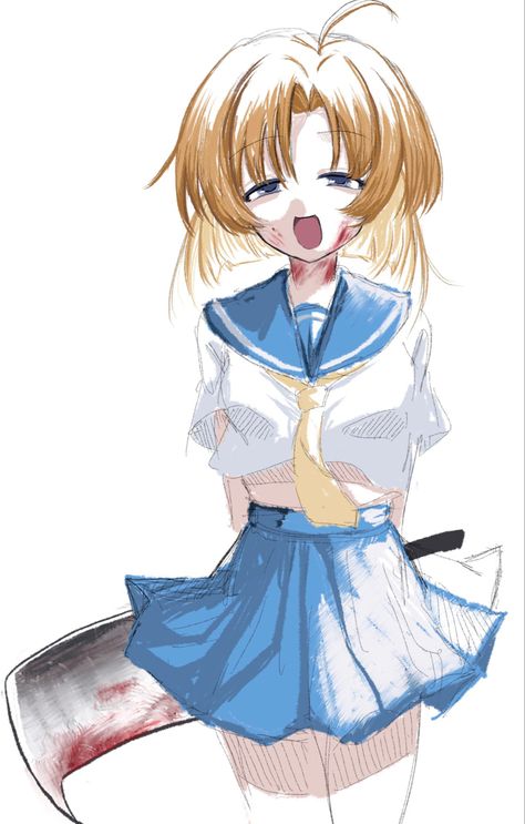 rena ~ higurashi Rena Higurashi, Rena Ryuugu, Character Design Tips, Art Academia, 2000s Art, When They Cry, Old Anime, Neon Art, Cute Art Styles