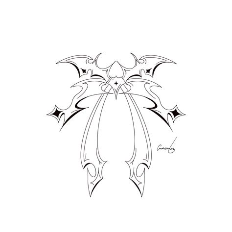 tattoo design Cybersigilism Heart, Cybersigilism Tattoo Tramp Stamp, Cybersigilism Tramp Stamp, Cybersigilism Wings Tattoo, Cybersigilism Tattoo Design, Cybersigilism Tattoo Thigh, Cybersigilism Wings, Thigh Cybersigilism Tattoo, Tramp Stamp Tattoos Cybersigilism