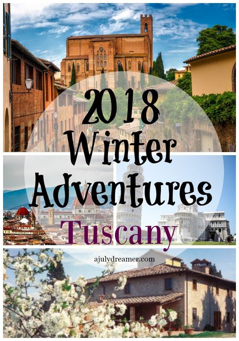 2018 Winter Adventures: Tuscany ⋆ A July Dreamer Tyrrhenian Sea, Christmas In Italy, Tuscan Countryside, Tuscany Travel, Italian City, Honeymoon Ideas, Florence Tuscany, Europe Travel Destinations, Winter Adventure