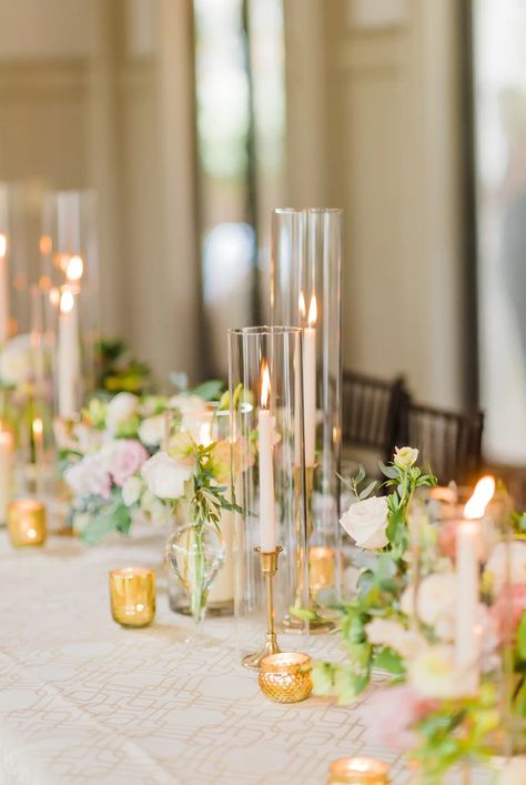 Gold Taper Candle Holders | Candles & Votives Gold Taper Candles, Charleston Wedding Venues, Late Summer Weddings, Madison Wedding, Lowcountry Wedding, Different Materials, Gold Candle Holders, Event Table, Taper Candle Holders