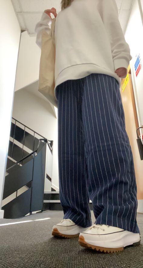 Styling Striped Pants, Navy Pinstripe Trousers Outfit, Pin Stripe Jeans Outfit, Blue Pin Stripe Pants Outfit, Navy Striped Pants Outfit, Pinstripe Jeans Outfit, Grey Pinstripe Trousers Outfit, Navy Pinstripe Pants Outfit, Blue Pinstripe Pants Outfit