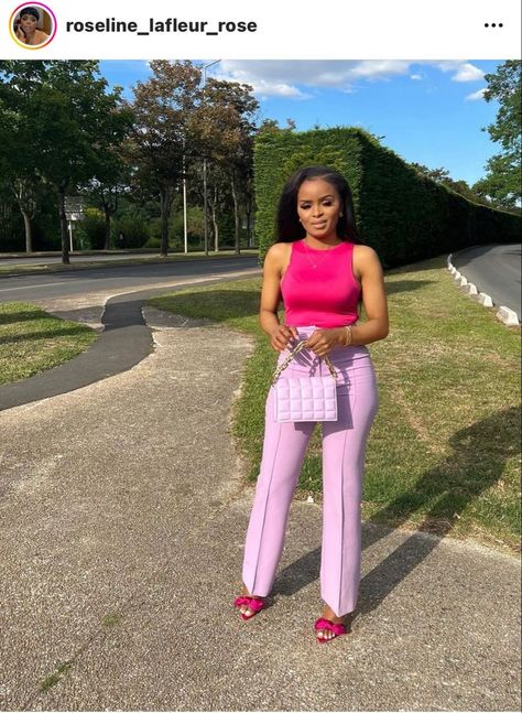 Pink Maxi Dress Outfit, Pink Fall Outfits, Pink Shoes Heels, Pink Pants Outfit, Inspi Outfit, Museum Outfit, Classy Baddie, Cute Professional Outfits, Girly Girl Outfits