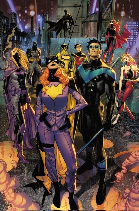 Nightwing And Batgirl, Univers Dc, Arte Dc Comics, Batman Comic Art, Dc Comics Artwork, Bd Comics, Batman Universe, Dc Comics Characters, Jack Kirby