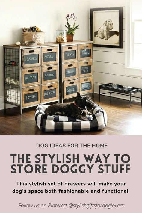 dog storage ideas Dog Leash Storage Ideas, Dog Towel Storage, Organize Dog Clothes, Dog Home Organization, Dog Collar Storage Ideas, Dog Equipment Storage, Dog Cupboard Organisation, Dog Supply Storage Ideas, Dog Treat Storage Ideas