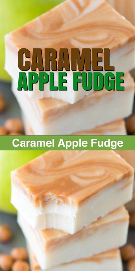 Caramel Apple Fudge, Apple Fudge, Caramel Apple Suckers, Homemade Caramel Apple, White Fudge, Caramel Apples Homemade, Homemade Fudge Recipes, Bar Hopping, Fudge Recipes Easy