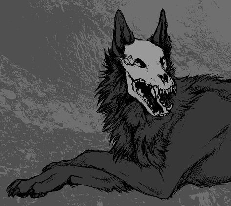 Wolf skeleton Ghost Wolf Art, Skeleton Wolf Art, Wolf Skeleton Drawing, Wolf Wendigo, Wolf Skeleton Tattoo, Skeleton Dog Drawing, Skull Wolf Art, Skull Dog Drawing, Werewolf Skeleton