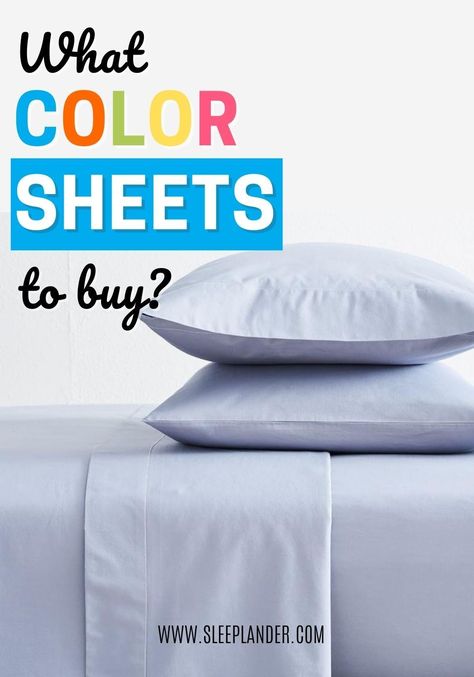 Wondering what color to buy for your next bedding sheet set? Color is such a high emotional and even psychological factor. Read more to find out what the best colors for promoting sleep are. #sleep #color #bedroomdecor Best Sheets To Buy, Color Bed Sheets, Blue Headboard, Best Bed Sheets, Best Sheets, Bedroom Color Schemes, Guest Bed, Adjustable Beds, Bedding Accessories