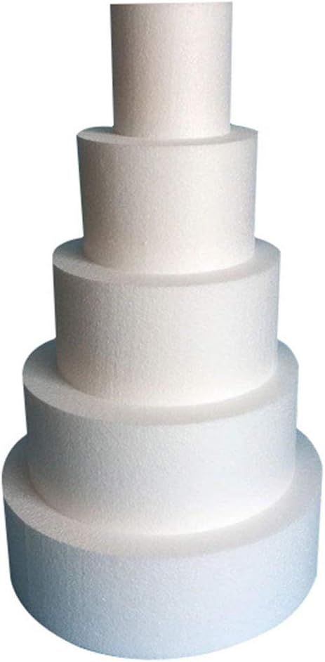 Amazon.com: WskLinft Cake Dummy, 10/12/14/16inch Foam Round Cake Dummy Mold DIY Modelling Wedding Party Accessory 14Inch: Home & Kitchen Foam Cake, Dummy Cake Decorating Ideas, Cake Dummy Decoration, Dummy Cake Decorating, Cake Dummy, Wedding Cake Dummies, Dummy Cake, Wedding Party Accessories, Diy Molding