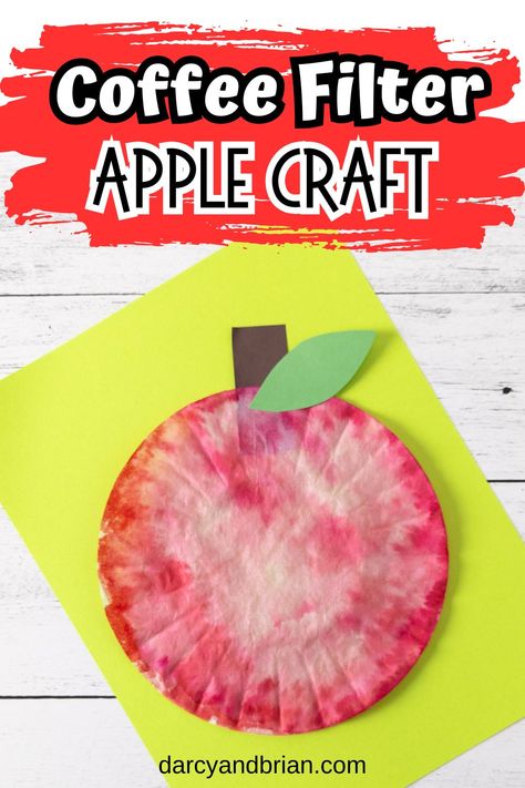 Engage your kids with this coffee filter apple craft, a perfect fall project that combines fun and education! Kids of all ages can make it, but it is perfect for preschool and kindergarten. This helps enhance motor skills, creativity, and learning. It keeps kids entertained and promotes hands-on learning. Teachers and parents will find it easy to incorporate this craft into their teaching resources. Create lasting memories and beautiful crafts with this engaging fall project! Apple Coffee Filter Craft, Vpk Fall Crafts, Fall Art For Preschoolers Easy, Small Group Apple Activities, Apple Craft Ideas For Preschoolers, Halloween Crafts Preschoolers, Tk Kindergarten Arts And Crafts, Apple Art Projects For Kids Preschool, Coffee Filter Apple Craft