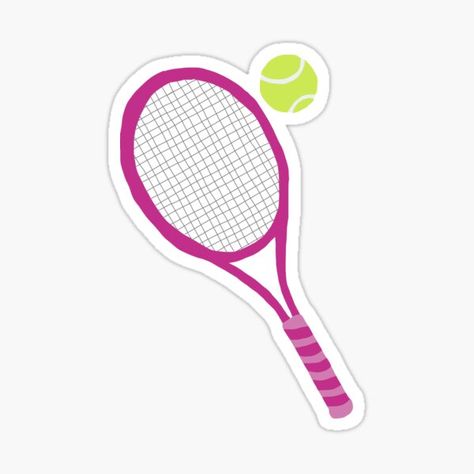 Tennis Stickers, Tennis Birthday, Tennis Racquet, Tennis Ball, Package Design, Printable Stickers, Tennis Racket, Hobbies, Vinyl Decal Stickers