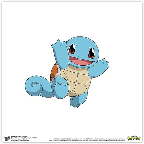 Amazon.com: Trends International Gallery Pops Pokemon - Squirtle Wall Art, Unframed Version, 12'' x 12'': Posters & Prints Squirtal Pokemon Art, Cute Pokemon Wallpaper, Trends International, Art Tips, Cute Pokemon, Pokemon Art, Pokemon, Poster Prints, Wall