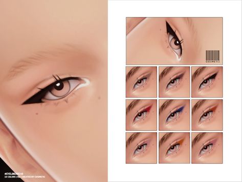 Sims 4 Puppy Eyeliner, Sims 4 Cc Puppy Eyeliner, Sims 4 Full Face Makeup, Sims 4 Eyeliner Cc Maxis Match, Face The Sims 4 Cc, Sims 4 Cc Eye Shadow, Sims4 Eyeliner, Sims 4 Cc Makeup Eyeliner, Cosimetic's Sims 4