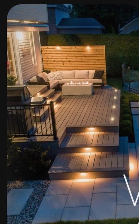 Composite Deck Ideas, Composite Decking Ideas, Garden Patios, Decking Ideas, Composite Deck, Patio Projects, Covered Deck, Porch Deck, Covered Decks