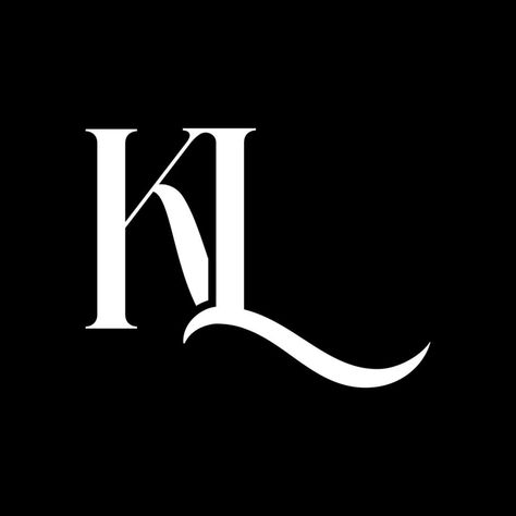 Kl Logo, Vector Template, Bathroom Towel, Initial Letter, Initial Letters, Towel Bar, Vector Logo, Vector Art, Vector Free