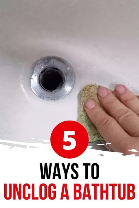 Naturally Unclog Drain, Unclog Tub Drain, Unclogging Bathtub, Diy Drano, Unclog Bathtub Drain, Drain Unclogger, Clogged Drain Bathtub, Bathtub Drain Stopper, Diy Bathtub