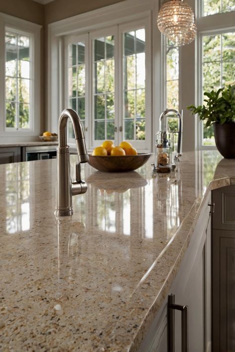 Elevate your kitchen with the timeless elegance and durability of quartz countertops. Discover how to effortlessly enhance your space in this daily interior designer routine. #Ad #homedecor #homedesign #kitchen #Painthome interiorarchitecture best Wall Colors for kitchen Colors
Bright Room Colors
best colors combinations 
Home Remodeling
Modern Paint Colors
2024 Earth Tone Quartz Countertops, Tan Quartz Countertops, Tan Countertops Kitchen, Warm Quartz Kitchen Countertops, Cream Quartz Countertops, Brown Quartz Countertops, Quartz Kitchen Countertops Colors, Paint Colors 2024, Bright Room Colors