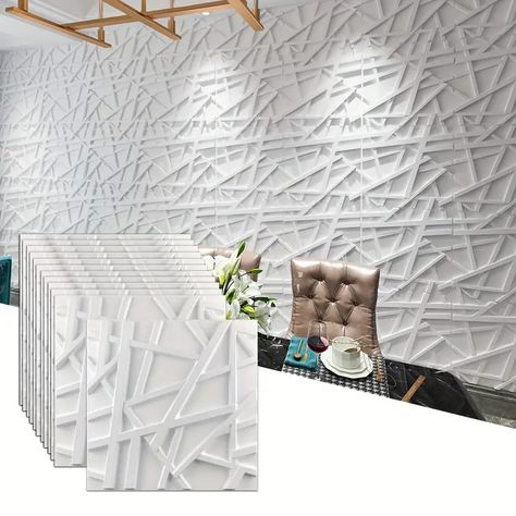 3d Three dimensional Wall Panels Waterproof Moisture proof - Temu Wallpaper Tiles, Bathroom Corridor, Wallpaper And Tiles, Tile Cladding, Decorative Wall Tiles, Pvc Wall Panels, Pvc Ceiling, Dimensional Wall, Decor Wallpaper