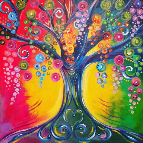 Whimsical Tree Painting, Tree Of Life Art Painting Ideas, Whimsical Tree Drawing, Tree Of Life Painting Ideas, Whimsical Tree Art, Tree Of Life Acrylic Painting, Tree Of Life Painting Easy, Tree Of Life Art Drawing, Tree Of Life Art Painting