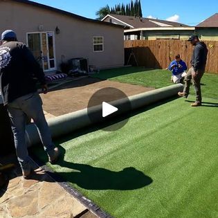 38K views · 291 reactions | How To Install Artificial Turf, No Maintenance Needed! | How To Install Artificial Turf, No Maintenance Needed! | By DIY & Crafts | Facebook Diy Artificial Turf, Installing Artificial Turf, Grass Installation, Fake Turf, Artificial Grass Installation, Astro Turf, Artificial Turf, Artificial Grass, Front Yard