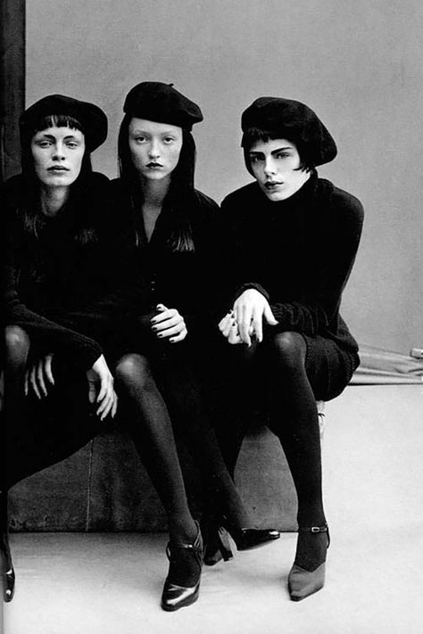 Beatnik Style, Viviane Sassen, Beat Generation, Three Women, Peter Lindbergh, Steven Meisel, Richard Avedon, Black Outfits, Vogue Italia