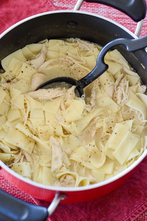 Amish Noodle Soup, Recipes Using Amish Egg Noodles, Homemade Chicken Noodle Soup No Veggies, Easy Chicken Noodle Soup No Veggies, Chicken And Noodles Without Canned Soup, Amish Egg Noodles And Chicken, Rachel Ray Chicken Noodle Soup, No Veggie Chicken Noodle Soup, Chicken Noodle Soup Egg Noodles Easy