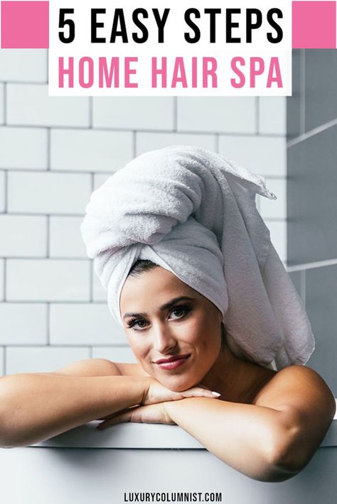 Home Hair Spa Ideas, Hair Spa At Home Step By Step, Hair Spa Benefits, Beauty Treatments Spa, Hair Spa At Home, Beer For Hair, Spa At Home, Using Dry Shampoo, Dry Frizzy Hair