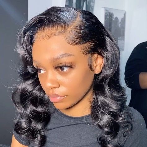 Black Hair Curls, Frontal Wig Body Wave, Quick Weave Hairstyles, U Part Wigs, Colour Ideas, Body Wave Wig, Body Wave Hair, Human Hair Lace Wigs, Real Human Hair