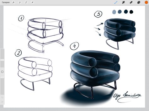 3d Furniture Drawing, Chair Perspective Drawing, Furniture Sketches Drawings, Chair Drawing Sketches, Furniture Drawing Sketch Interior Design, Stool Sketch, Couch Sketch, Armchair Drawing, Chair Sketches