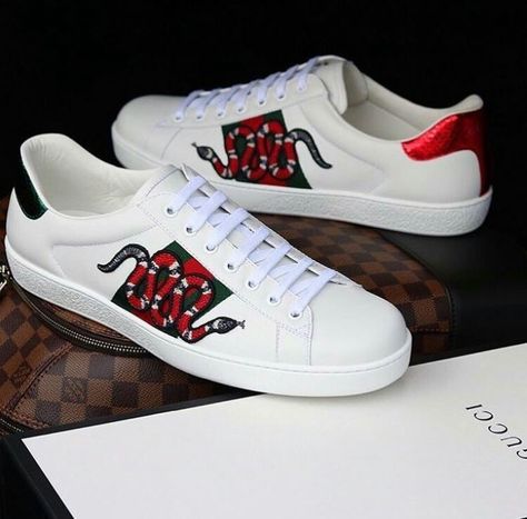 Gucci sneaks Dirt Bike Riding Gear, Shoe Aesthetic, Gucci Shoe, Gucci Ace Sneakers, Gucci Sneakers, Shoes Buy, Bvlgari Bags, Business Casual Men, Gucci Shoes