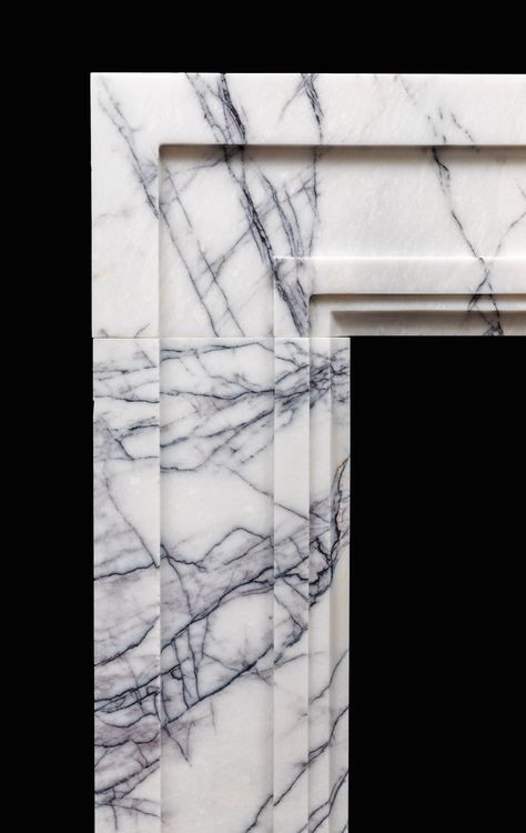 Lift Wall Cladding Design, Wall Cladding Designs, Contemporary Fireplace Designs, Lilac Marble, Fireplace Feature Wall, Art Deco Fireplace, Marble Fireplace Mantel, Marble Detail, Marble Fireplace Surround