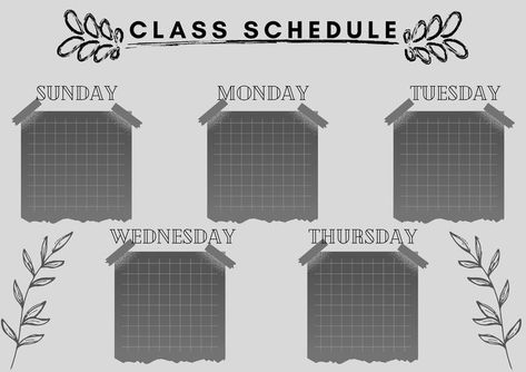 Class Timetable, School Timetable, Green Cute, Sunday Monday Tuesday, Sunday Monday, Monday Tuesday Wednesday, Class Schedule, Monday Tuesday, Art Lesson