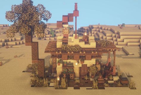 Minecraft Oasis, Minecraft Desert, Desert Cottage, Minecraft Building Blueprints, Minecraft Kingdom, Minecraft City Buildings, Minecraft Aesthetic, Minecraft Images, Aesthetic Cottage