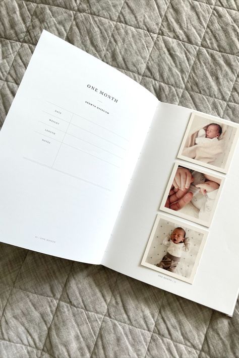 Baby Scrapbook Ideas, Baby Book Ideas, Birthday Funny Quotes, Scrapbook Baby Book Ideas, Memory Book Cover, Journal Minimal, Baby Journal Book, Baby Keepsake Book, Minimal Baby