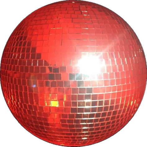 Red Disco Ball, Disco Ball Design, Blondie Heart Of Glass, Disco Ball Party, Disco Ball Mirror, Circle Painting, Red Painting, Retro Room, Ball Party