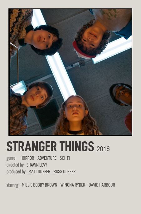 Movie Poster Stranger Things, Stranger Things Movie Poster, Minimalist Film Posters, Stranger Things Movie, Poster Stranger Things, Posters Minimalist, Most Paused Movie Scenes, Duffer Brothers, Iconic Movie Posters