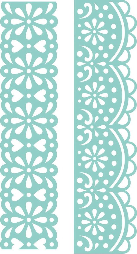 Kaisercraft- Lace Borders Genshin Pattern, Islamic Design Pattern, Diy Vinyl Projects, Lace Stencil, Arabic Fonts, Flower Pattern Drawing, Embroidery Store, Idee Cricut, Stencil Ideas