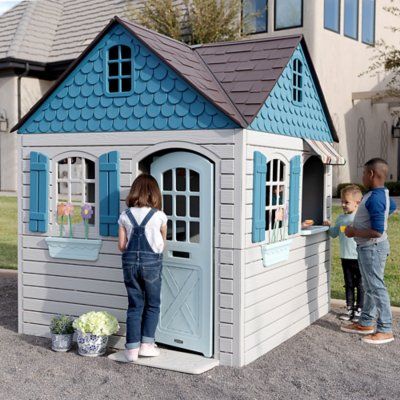 Lifetime Imagination Playhouse, 290980 Barbie Playhouse, Plastic Playhouse, Kids Playhouse Outdoors, Outdoor Playhouse, Indoor Playhouse, Backyard Playhouse, Mail Slot, Playhouse Outdoor, Playset Outdoor