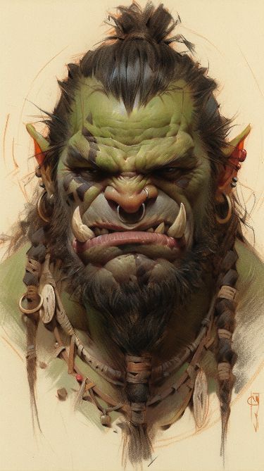 Orc Warrior, 얼굴 드로잉, Warcraft Art, Heroic Fantasy, Wow Art, Exploring The World, Creature Concept Art, Fantasy Concept Art, Fantasy Warrior