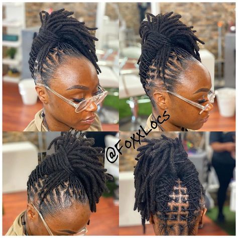 Dreads Short Hair, Short Dreadlocks Styles, Dreads Styles For Women, Loc Updo, Beautiful Dreadlocks, Short Locs Hairstyles, Faux Locs Hairstyles, Dreadlock Style, Dreadlock Styles