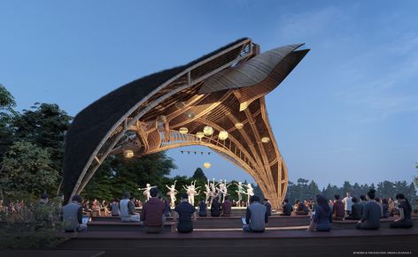 Urban park Open Theater on Behance Open Theater Landscape, Outdoor Theater Architecture, Open Air Theatre Architecture, Amphiteather Outdoor, Outdoor Stage Design, Open Theater, Outdoor Theatre, Mexican Architecture, Theater Architecture