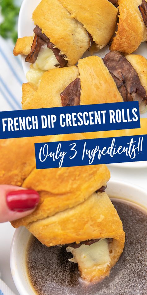 French Dip Crescent Braid, French Dips With Deli Roast Beef, Simple Au Jus Recipe, String Cheese Recipes, Roast Beef Roll Ups, Easy Au Jus Recipe, Roast Beef Au Jus, Rolled Roast Beef, Kid Dinners