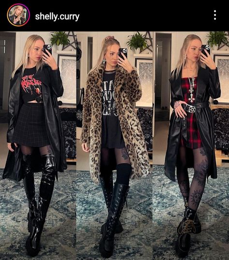 Edgy Winter Outfits, Style Icons Outfits, Alt Girl Outfits, Casual Edgy Outfits, Fall Fashion Edgy, Outfits Alternative, Cute Edgy Outfits, Corporate Outfits, Professional Dresses