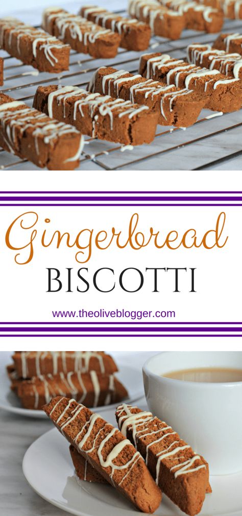 Gingerbread Biscotti - a fun take on a traditional Christmas cookie that everyone will love. The slight spice of the cookie goes well with a cup of coffee or tea. #Biscotti #Gingerbread #GingerbreadBiscotti #ChristmasCookies Gingerbread Biscotti Recipe, Best Biscotti Recipe, Gingerbread Biscotti, Traditional Christmas Cookies, Biscotti Cookies, Biscotti Recipe, Gingerbread Recipe, Traditional Christmas, A Cup Of Coffee