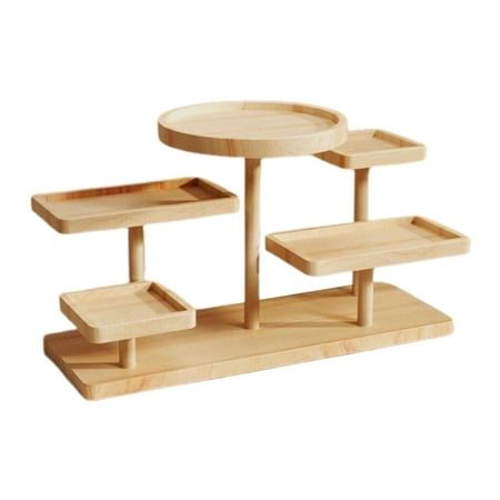 CUTICATE Multi Layer Rack Wooden Display Riser,Dessert Jewelry Display Shelf, Multipurpose Counter Top Display Shelf for Party Desktop 30x13.5x23cm.This Wooden Holder Stand is made of wood, ensuring its natural beauty. The wood grain texture adds a touch of elegance.The wooden Display Riser Stand adopts a multi layer design, providing ample space for displaying and storing various items.This Display Rack Multi Layer has innovative design that can also serve as a decoration to enhance the aesthet Checkout Display Stand, Wooden Vendor Display, Mug Stand Display, Unique Display Shelves, Table Top Shelf Display, Craft Show Cup Display, Ornament Holder Display, Table Top Photo Display, Jewelry Shelf Display