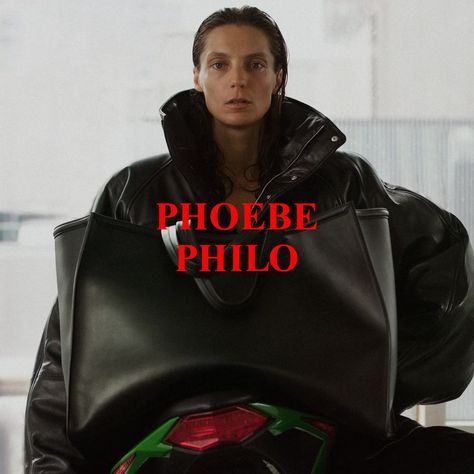 Diver Down, Daria Werbowy, Big Shoulders, Floyd Rose, Phoebe Philo, Double Breasted Jacket, Brand Collection, Leather Coat, Fashion Set