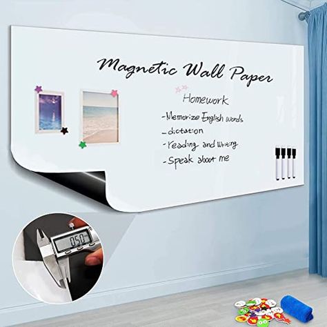 Magnetic Whiteboard Wall, Sticker For Wall, Whiteboard Sticker, Whiteboard Wall, Chalkboard Stickers, Blackboard Wall, Board Wallpaper, Dry Erase Wall, Magnetic Whiteboard