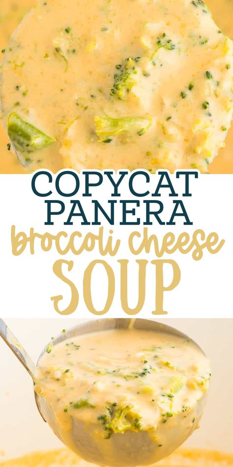 This homemade broccoli cheese soup is better than Panera! Panera Broccoli And Cheddar Soup, Panera Bread Broccoli Cheddar Soup Copycat Recipe, Broccoli Cauliflower Cheese Soup Recipes, Lightened Up Broccoli Cheese Soup, Panera Broccoli And Cheese Soup Copycat, Better Than Panera Broccoli Cheese Soup, Easy Broccoli And Cheese Soup Using Frozen Broccoli, Keto Chicken Broccoli Cheese Soup, Panera Cheese Broccoli Soup