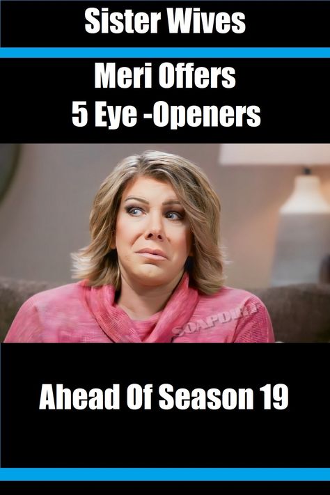 Sister Wives star Meri Brown had a lot to say when her latest interview dropped this week, and she hints she has more of her story to tell in Season 19 of the TLC series. This includes the family’s story, and she offered a few hints on what that might look like. Sister Wives Meri, Sister Wives, Brown Eye, About Family, Brown Eyes, To Tell, Interview, Quick Saves